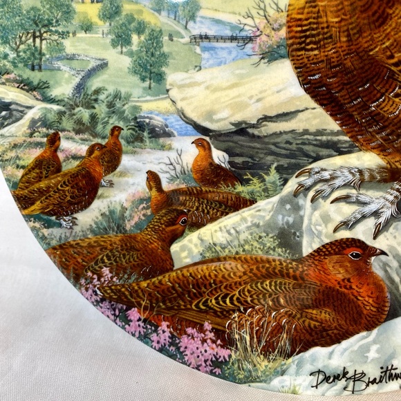 NIB The Braithwaite Game Bird Plate Collection - Red Grouse by Derek Braithwaite - Picture 8 of 15